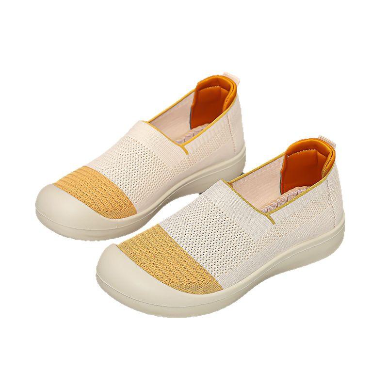 Shoes Women's Summer New Versatile Casual Shoes Soft Soles Are Not Tired and Comfortable Mother Shoes One Pedal Foreign Trade Shoes