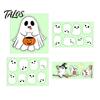 Creative Indoor Outdoor Wall Art Halloween Glow-in-the-Dark Stickers, Cute Cartoon Pumpkin Ghost Decals, Waterproof Glow in The Dark Stickers