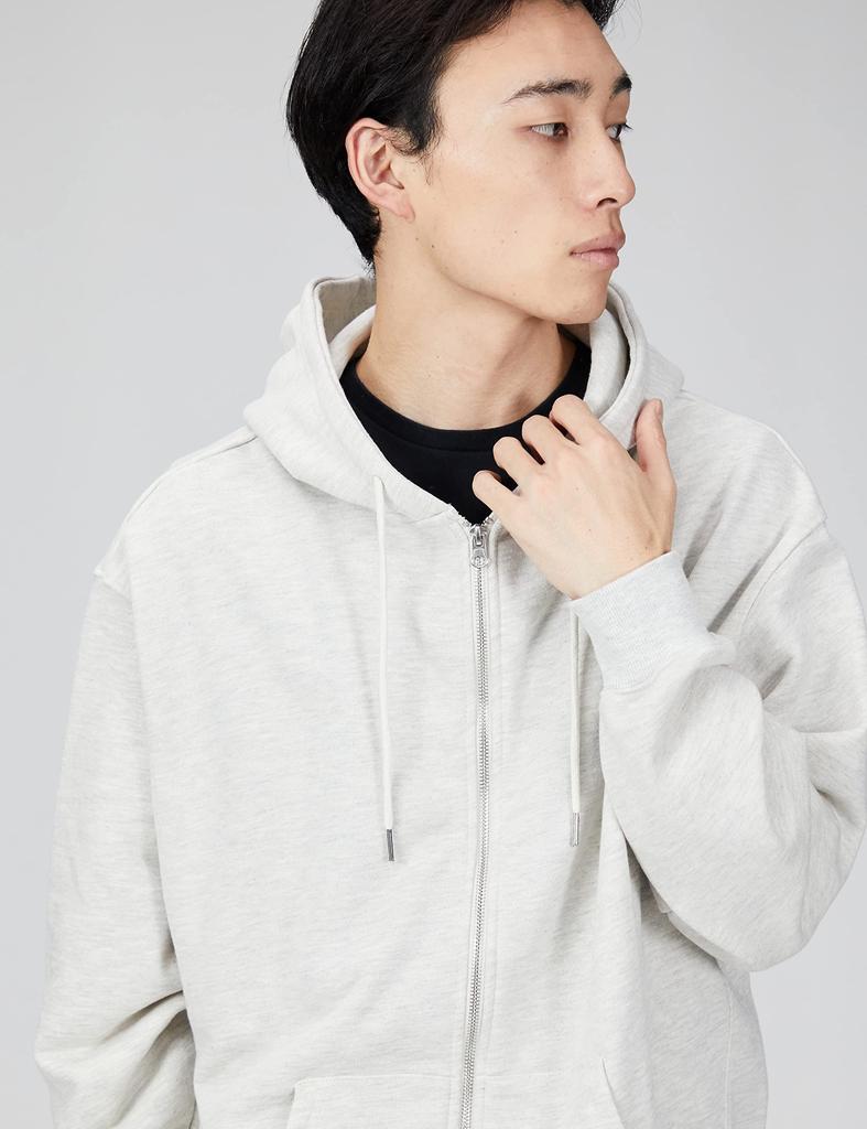 Improves Men's Fleece Full-Zip Sweatshirt, Size 50387, Oatmeal, Medium