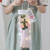 Crochet Flower Lighting Flower Bouquet Handmade Woven Flowers Knitted Graduation Bouquet Wedding Party Bouquet Gift