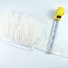 1Meters Leather Pink Ostrich Feathers Trim Trims Width 8-10cm Black Ostrich Feather Ribbon Clothing Wedding Feathers Decoration