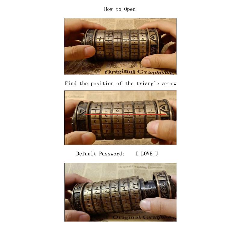 IQ Puzzle Game Romantic And Interesting Gift Retro Toy Combination Lock