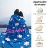 1 stuks Barbie Bloemen Sparkle Blauw Roze Cartoon Deken, Draagbare Plaid voor Reizen & Kamperen, Gezellige Deken voor Alle Seizoenen, Ideaal Cadeau