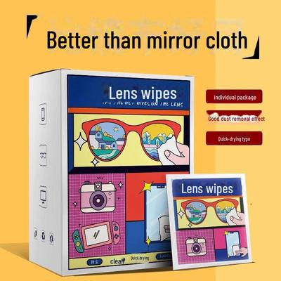 Lingettes pour lentilles antibuée: Lunettes jetables & Chiffon de nettoyage d'écran