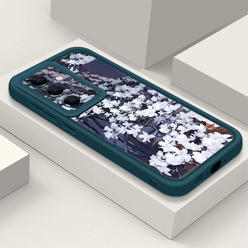 Soft TPU Case For Samsung Galaxy S26 S25 S24 S23 S22 Ultra S23 FE A57 A17 A56 A55 A15 A16 A36 A37 5G Flower Pattern Back Cover