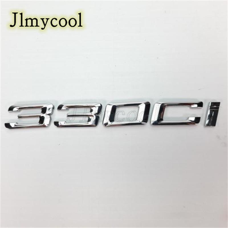 ABAJ1 ABS Buchstaben Nummer 325Ci 330Ci 645Ci 325xi 528xi 335ix Emblem für E46 E90 E91 E92 Sportwagen Roadster Coupe Auto Kofferraumaufkleber