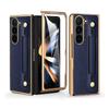 Compatitable With Samsung Galaxy Z Fold 7 Case With Kickstand Holder, Plating Edge Z Fold 6 Case With Front Screen Glass