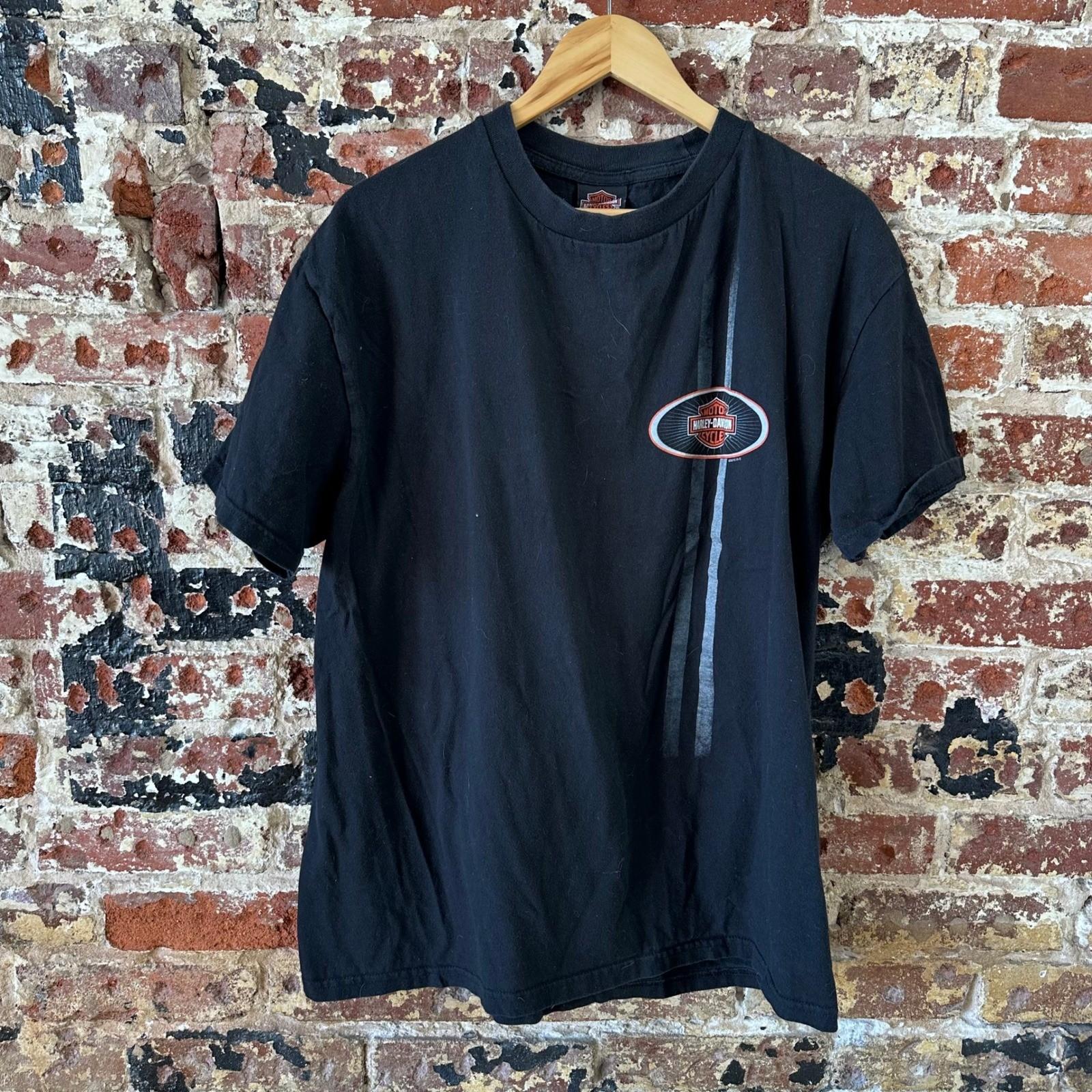 Harley Davidson Bourbon Street Mens XL Black Biker Short Sleeve Unisex T-Shirt M