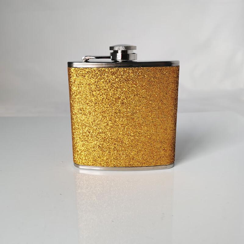 

Gold Glitter Stainless Steel Outdoor Hip Flask