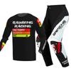 Set echipament motocross pentru copii Kituri Tricou Pantaloni Tineret copil verde Motocicletă negru 3 4 5 6 7 8 9 10 ani Costum off-road albastru portocaliu Enduro cross băiat fată