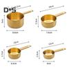 Food Grade 4Pcs/Set Measuring Spoons Rust Free Anti Scratch Bakers Chefs Multi Functional Measuring Scoops