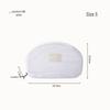 Portable Half-Round Mesh Makeup Bag - Compact Travel Toiletry & Lipstick Organizer