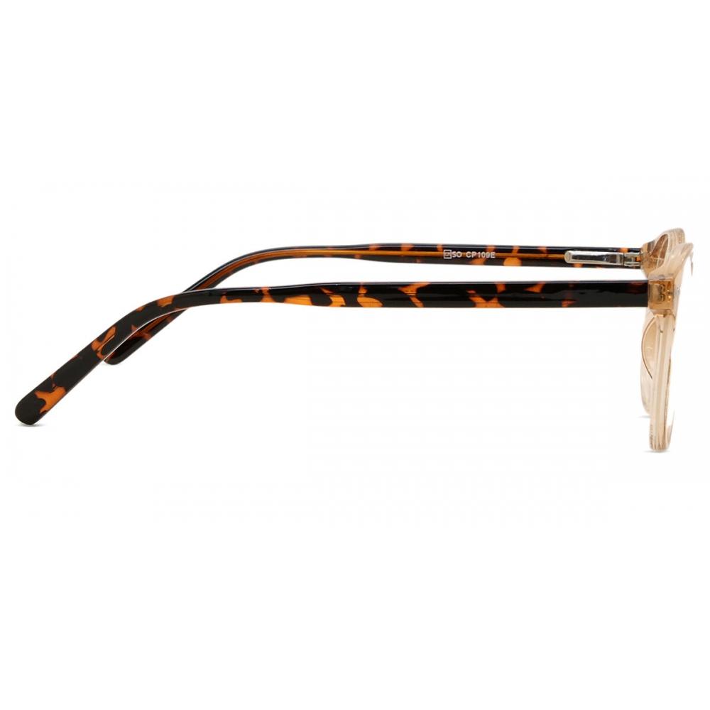 Full Rim Oval Shiny Beige Smartbuy Collection Noor Cp109e Fashion Unisex Eyeglasses