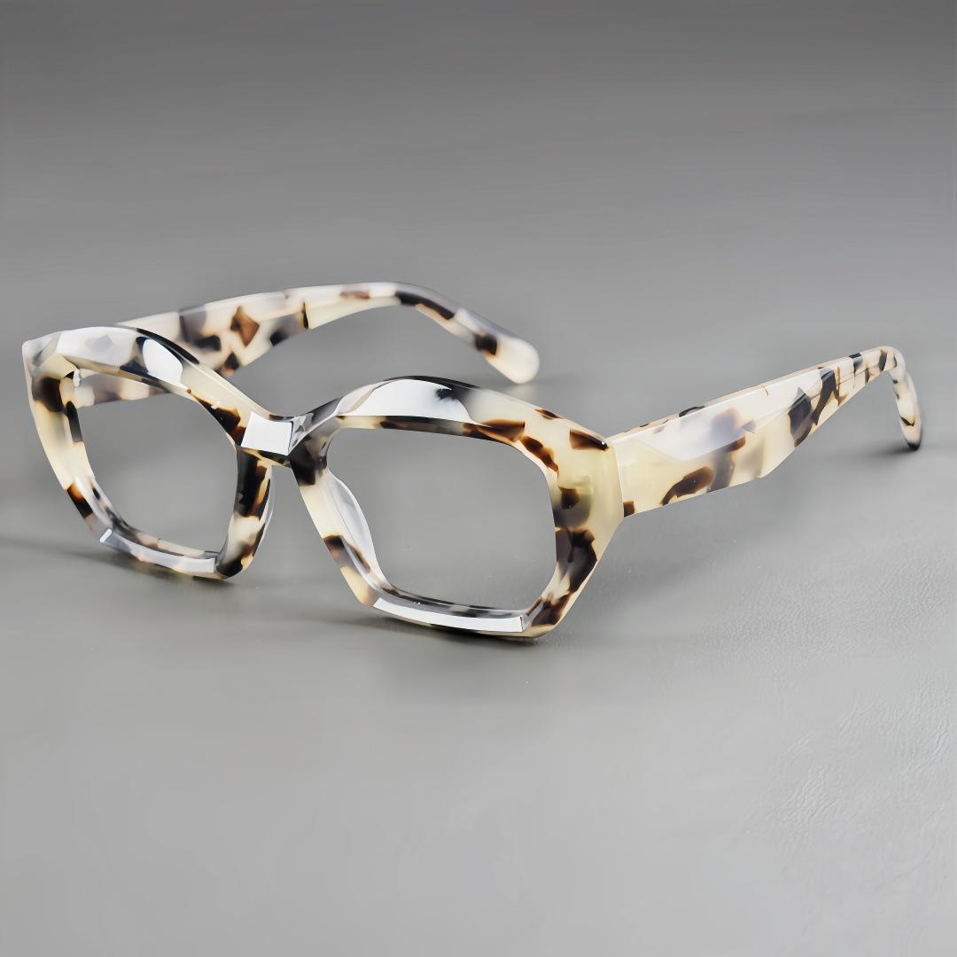 2026 Fashion Handmade Acetate Glasses Frame Men Retro Optical Eyeglasses Women Anti-Blue Light Myopia Eyeglasses  Logo