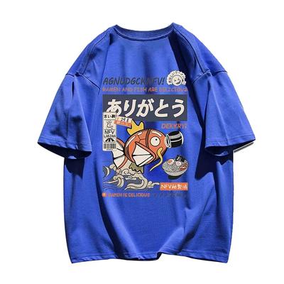 Liela izmēra japāņu stila Anime T-krekls ar O veida kakla izgriezumu Modes Harajuku krekls ar īsām piedurknēm Kokvilnas unisex liela izmēra vīriešu sieviešu T-krekls