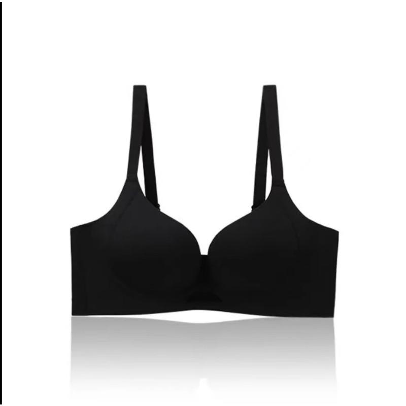 Women Wireless Bra With Jelly Strip Support Soft Underwire Non Slip Push Up Lingerie