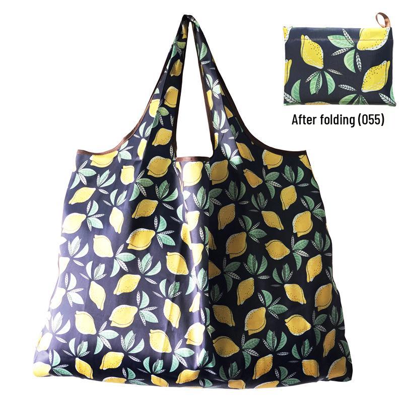 Foldable Tote Bag for Groceries - Large Capacity, Southeast Asian Print