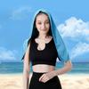 Cooling Hoodie Towel For Men Quick Drying Sweat Towel Wraps For Neck And Face Refreshing Skin-Friendly Cold Rags For Camping