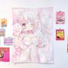 Cartoon Anime Tapestry Flat Print Wall Decor for Teens Room Dorm Birthday Party Decor Gift Idea