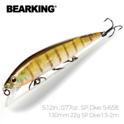 BEARKING 130 mm 22 g SP Gute Angelköder, verschiedene Farben, Minnow Crank Wolfram Gewichtssystem Wobbler Modell Crank Bait