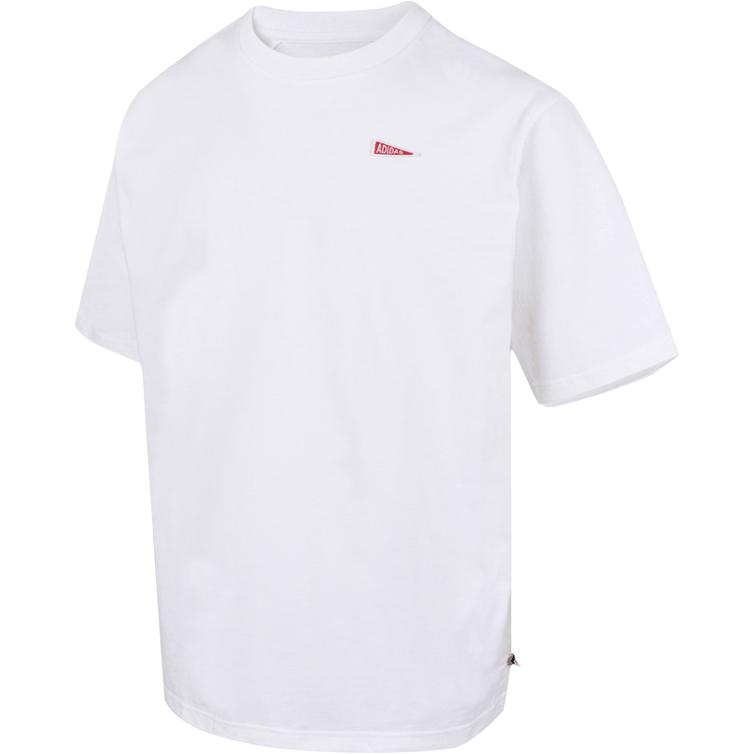 

Adidas Pennant Tu Sports Casual Fashion Crew Neck Short Sleeve T-Shirt Men Tops White JZ7442 L