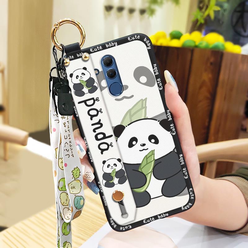 Anti-dust Phone Holder Phone Case For Huawei Mate 20 Lite Cute Ring Dirt-resistant Shockproof Wristband Wrist Strap