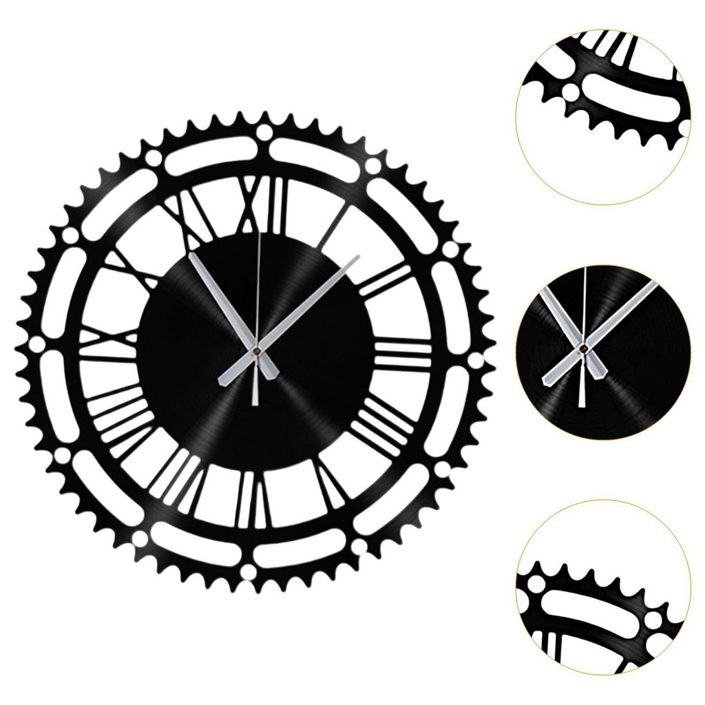 Chic Round Wall Clock Stylish Home Decor Accent for Study Room