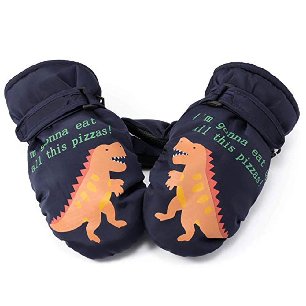 Ski Winter Cute Dinosaur Snow Thick Warm and for Girls and Ages Perfect for Snow and Outdoor A Great Kids' Gloves, Gloves, Gloves, Fleece-Lined,