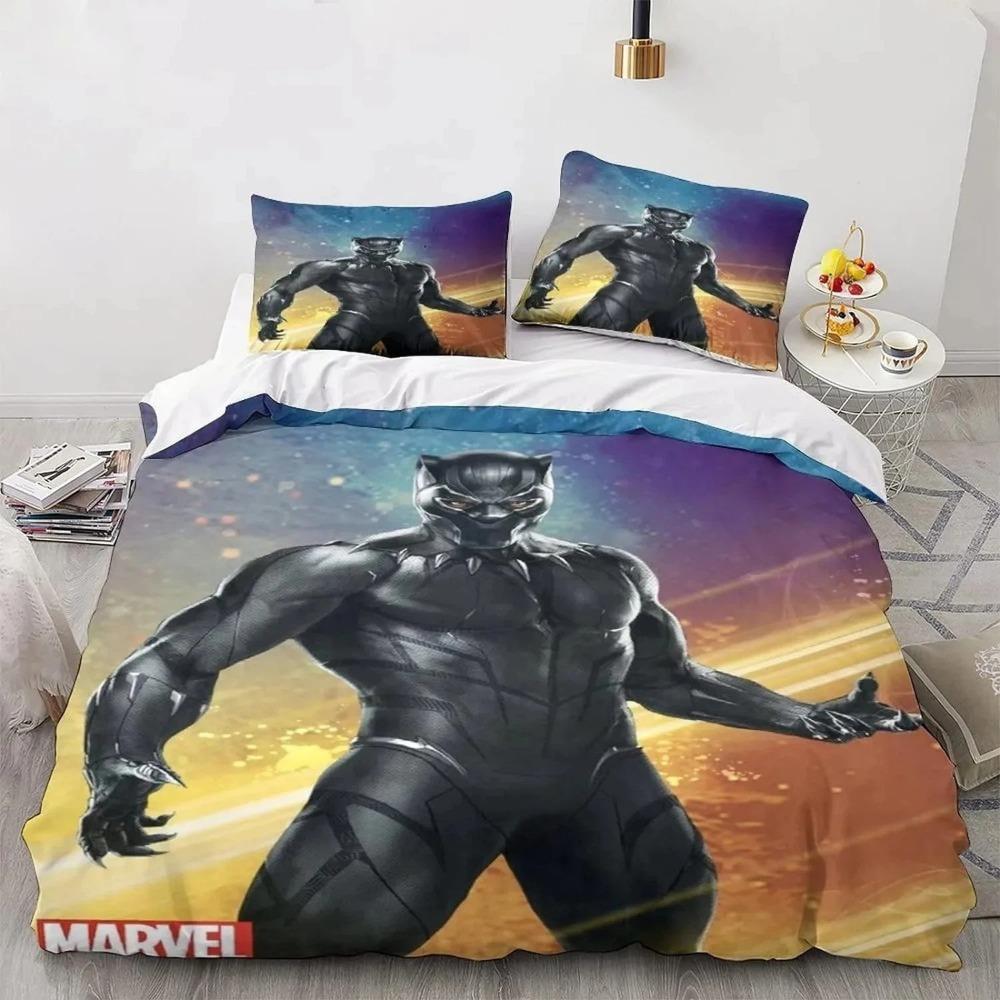 Black Panther Printed Bedding Sets exquisite bed supplies set duvet cover bed comforter set bedding set birthday gift