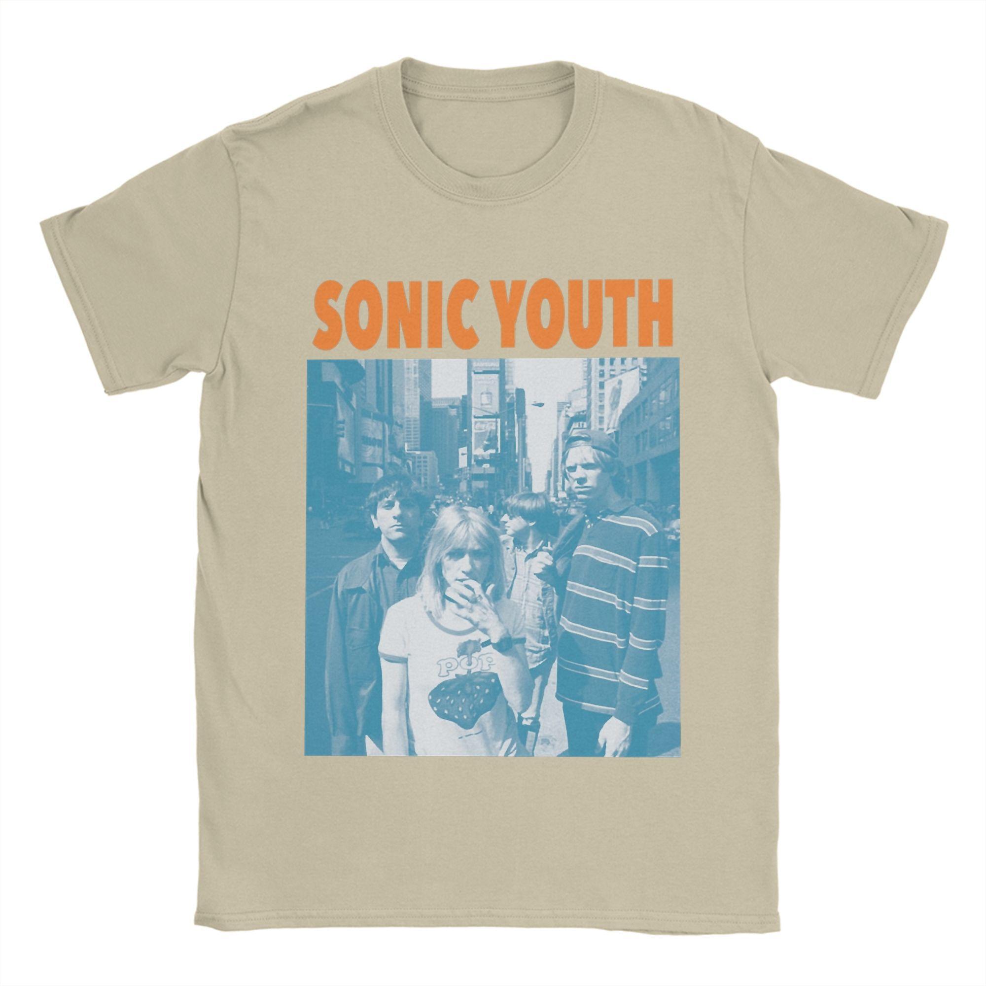 

2025 Рок-гурт Sonic Youth Чоловіча Футболка Смішна Футболка З Коротким Рукавом З Круглим Вирізом Бавовняний Одяг Для Вечірки M