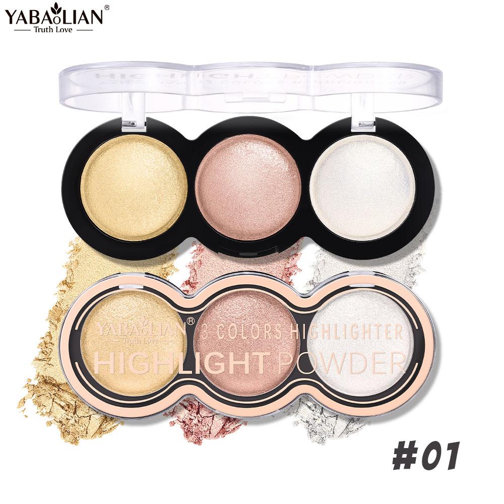 Highlighter Palette, Blusher Palette, Not Easy To Fade, Brightens Skin Tone and Contours