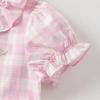 Dave & Bella Girls' Cotton Plaid Princess Dress