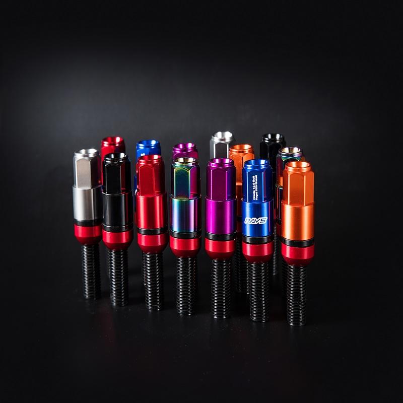 Steel Iron Wheel Bolts Cone Seat with Aluminum Cap M12x1.25 M12x1.5 M14x1.5 M14x1.25 Lug Bolt Fits For BMW