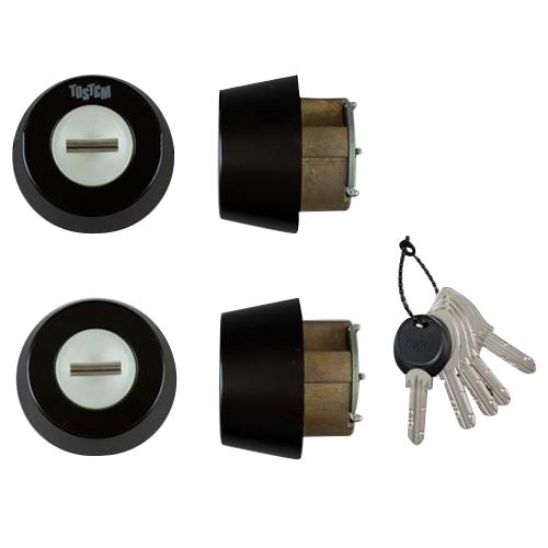 

LIXIL TOSTEM Door Lock Set (MIWA DN Cylinder) Black Z-1A3-DHYD