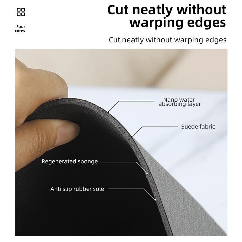 Diatom Mud Bathroom Bath Mat Rug Diatomite Pad Super Absorbent Bath Carpet Non-slip Quick Drying Shower Bathtub Foot Mat Doormat