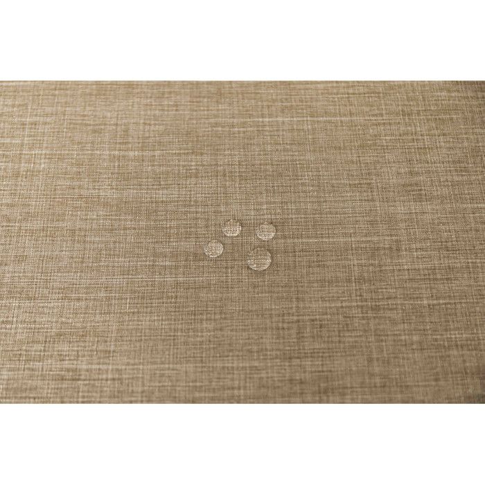 Fleckenabweisende einfarbige Tischdecke Taupe rechteckig 145 x 240 cm
