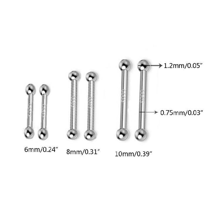 Invisible Earring Piercing Earrings Ball Nose Studs Pins Bone Piercing Jewelry for Women and Girls Male/Female Ear Studs