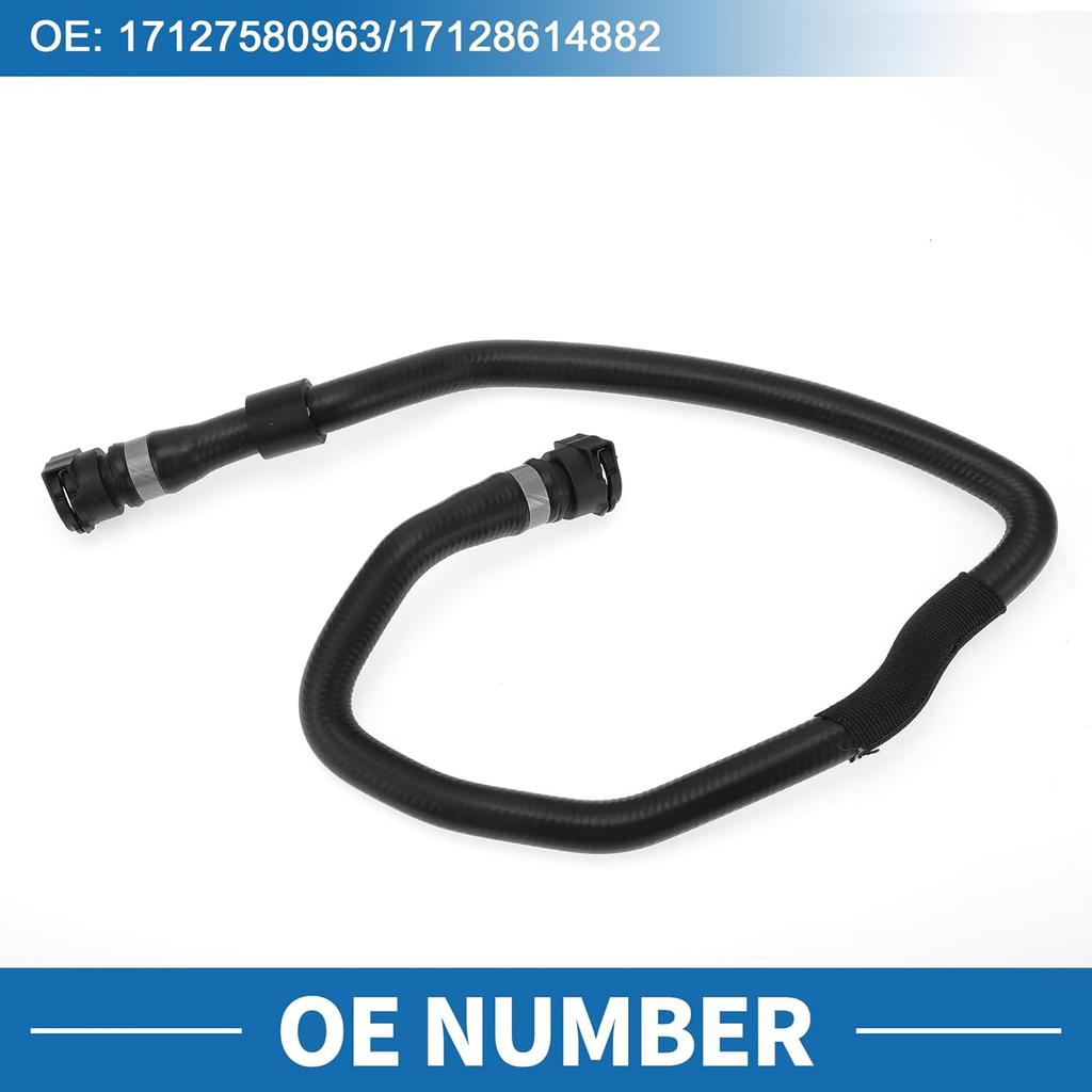 Engine Radiator Hose No.17127580963 Lower Coolant Cooling Hose Pipe Tube Line for BMW 535i 3.0L 2011-2016 Rubber Black
