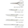 Knife Block - ARCOS - Riviera - 4 Pieces + 1 Scissors - Stainless Steel Blades - White Handle