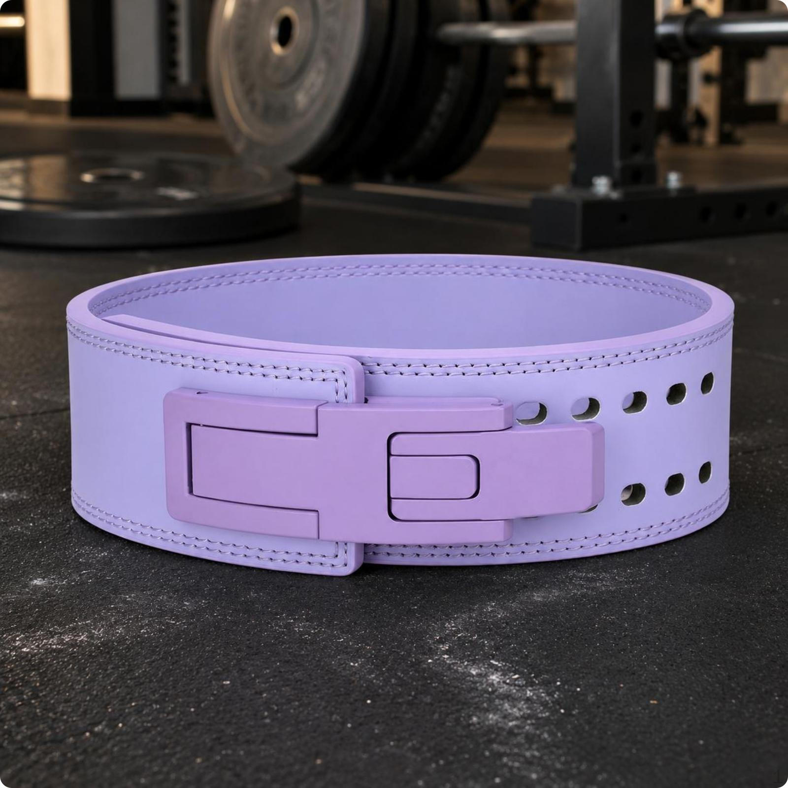 Lever Powerlifting Belt Stitched Edges Adjustable