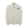 Loose Long Sleeve Jacket With Baseball Collar Logo Men Jackets White NJ3BR09L