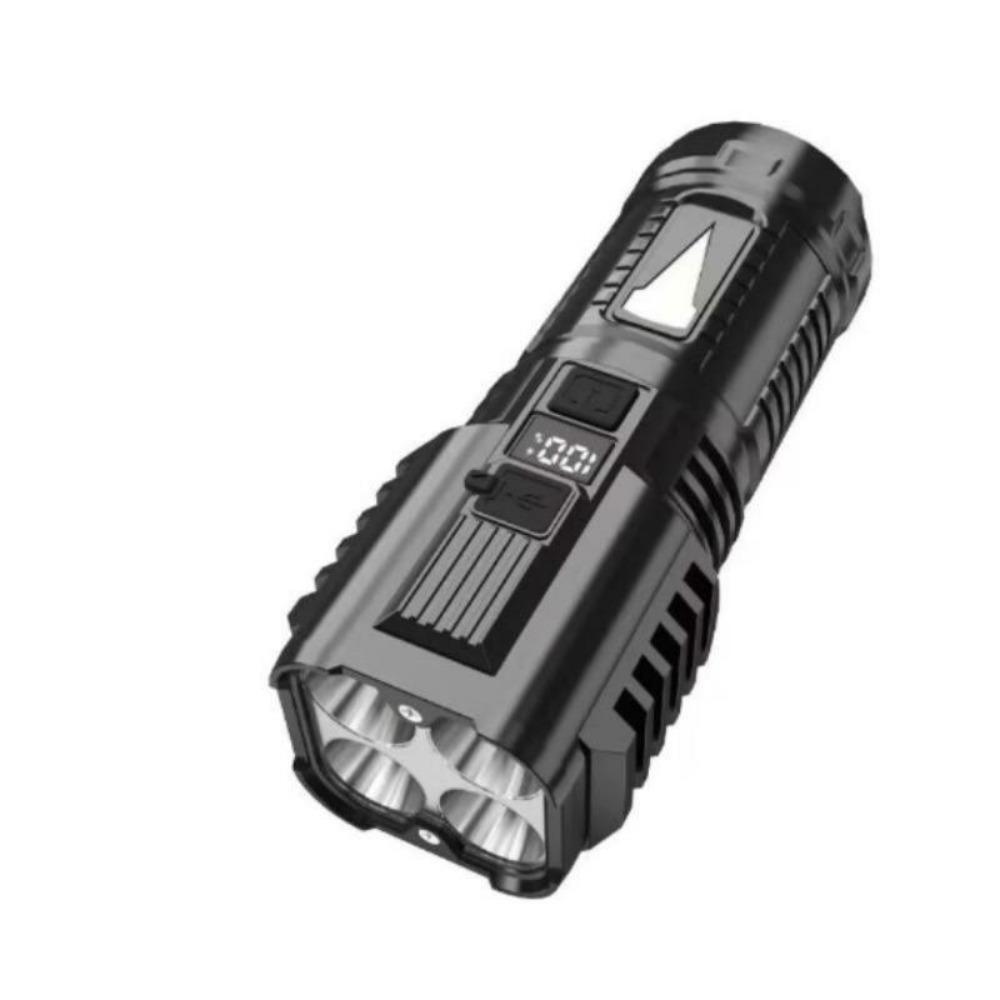 2024 Ny 7*LED Supersterk Lommelykt Oppladbar Innebygd Lommelykt Taktisk Lanterne Utendørs Arbeidslys Camping Fiskelys