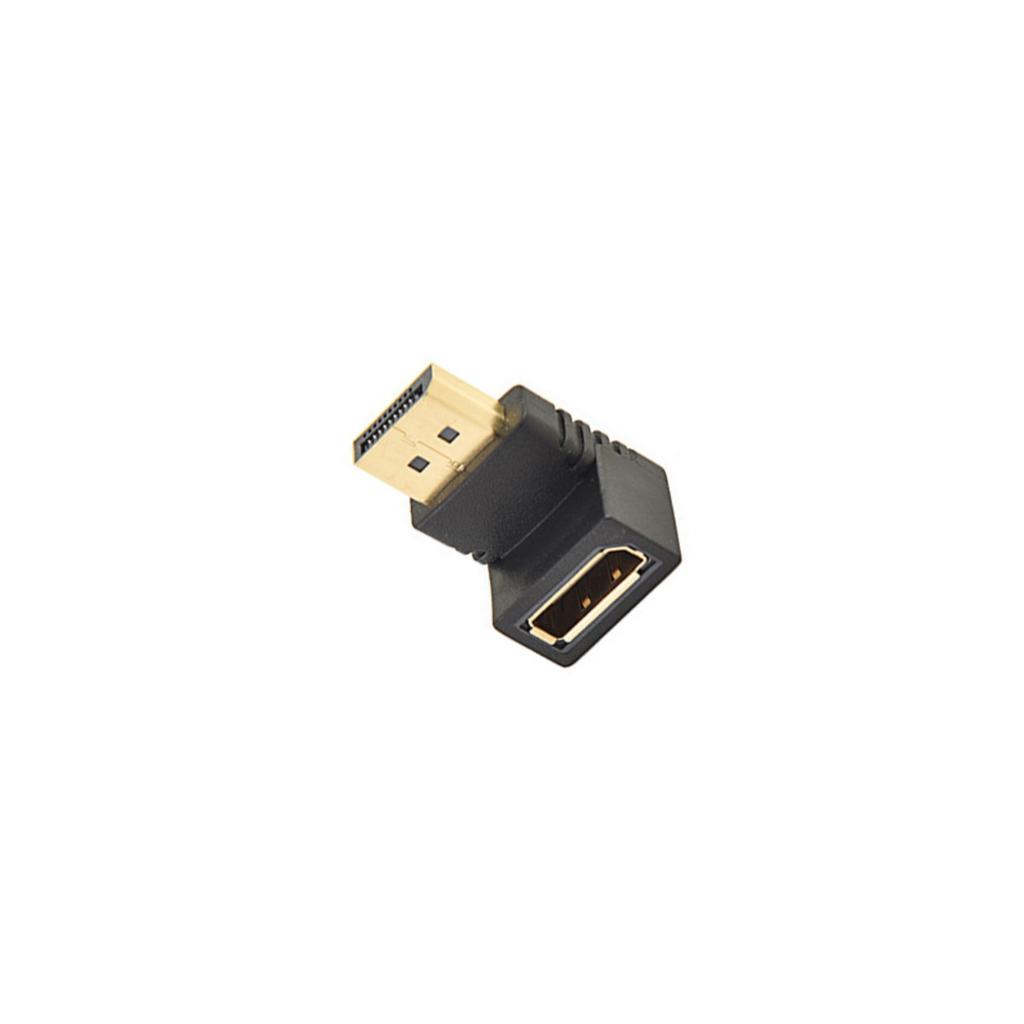 Right Angle Adapter Male to Female Gold Plateds Connectors for Limited Space Setup Supports 90 Degree