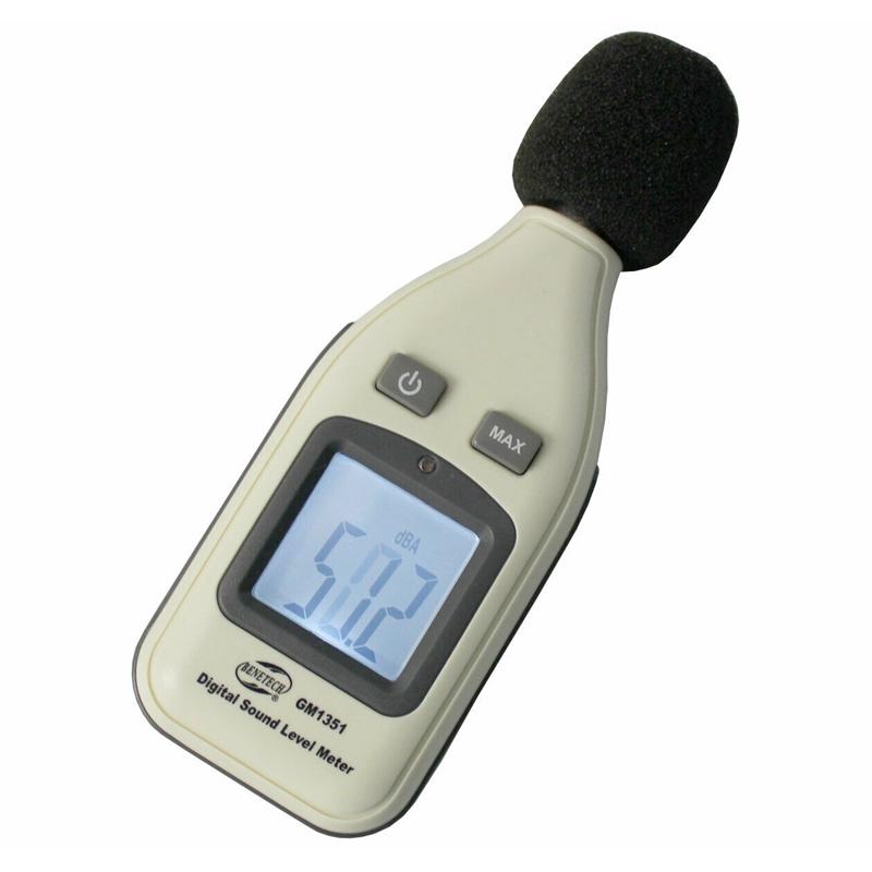 BENETECH GM1351 Digital Sound Level Meter Noise db Measuring Tester 30-130dBA LCD Screen Noise Decibel Monitor Pressure Tester