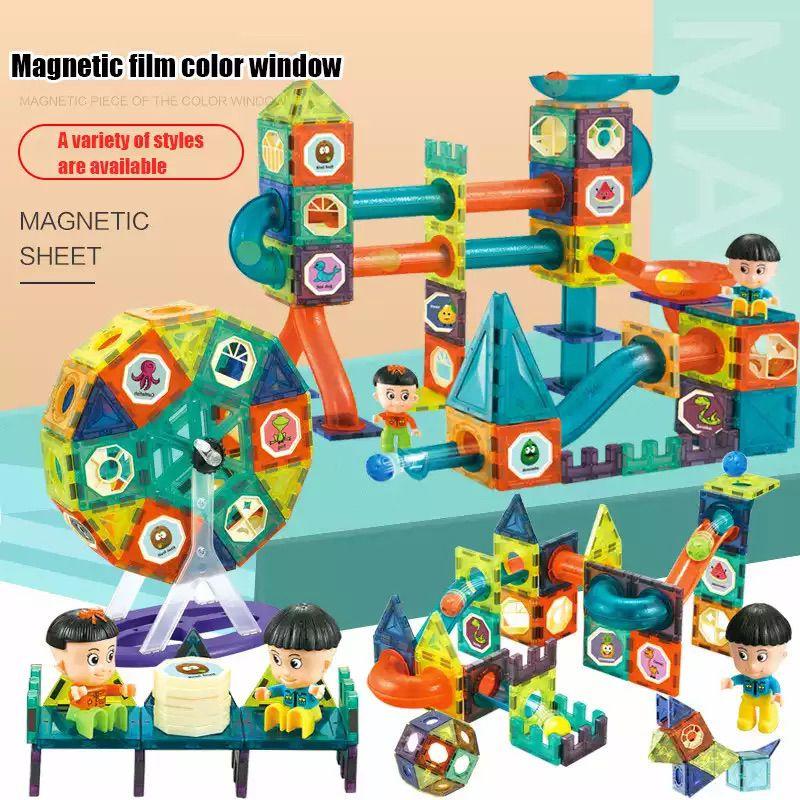 Magnetic Lighting Building Blocks With Multicolor Educational Design**