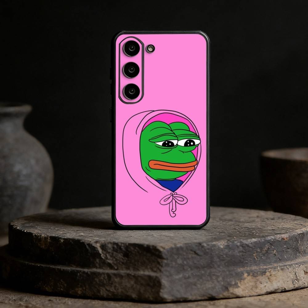 F-Funny P-Pepe the Frog Phone Case For Samsung Galaxy A91,80,73,72 ,71,53,52,32 ,31,22,21s,20,Soft Black Case Samsung a70