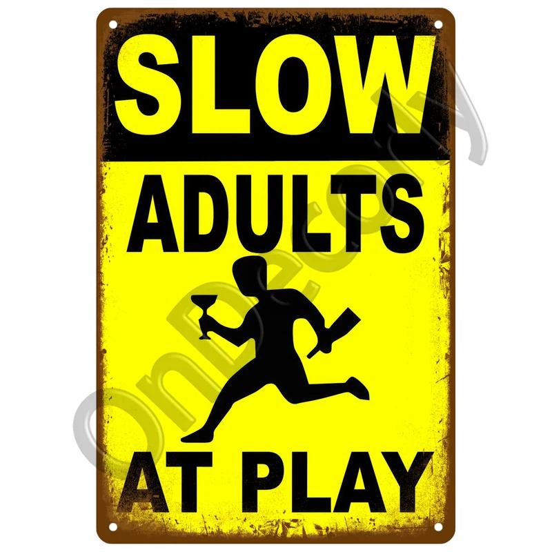 Retro Metal Warning Sign  Vintage Tin Wall Decor for Home Room Bar Garage Cafe Club Man Cave Pub  Mural Plate Poster Art