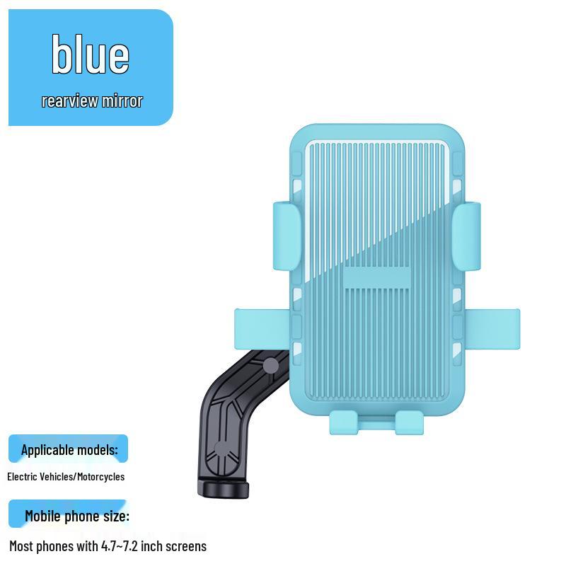 Anti-Slip Quick Release Motorcycle & Scooter Phone Mount for Delivery Navigation