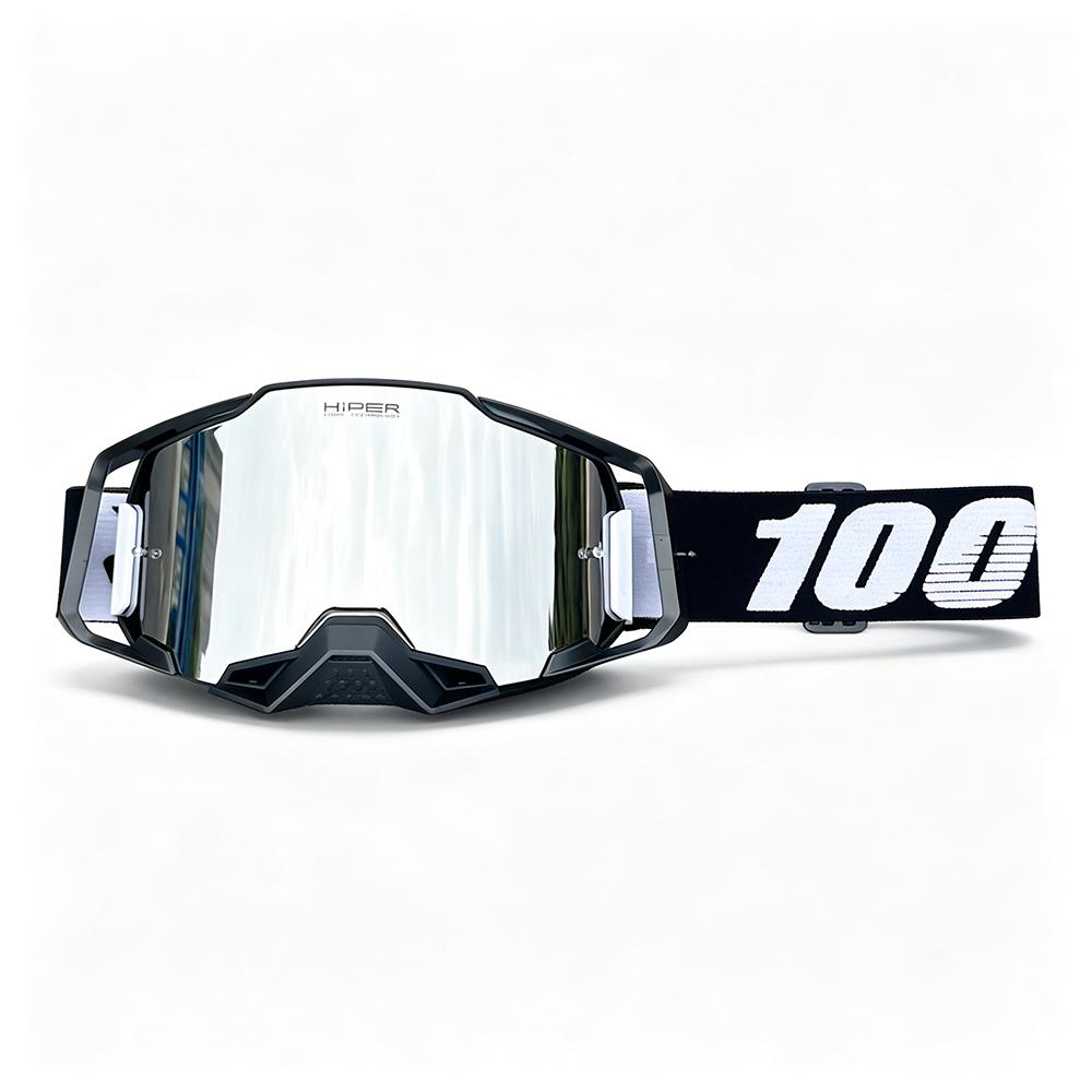 Neue Motocross-Brille für Herren Motorradbrille Enduro Antibeschlag Radfahren Moto Dirt Bike MX MTB Fahrbrille HD Spiegelnde Linse