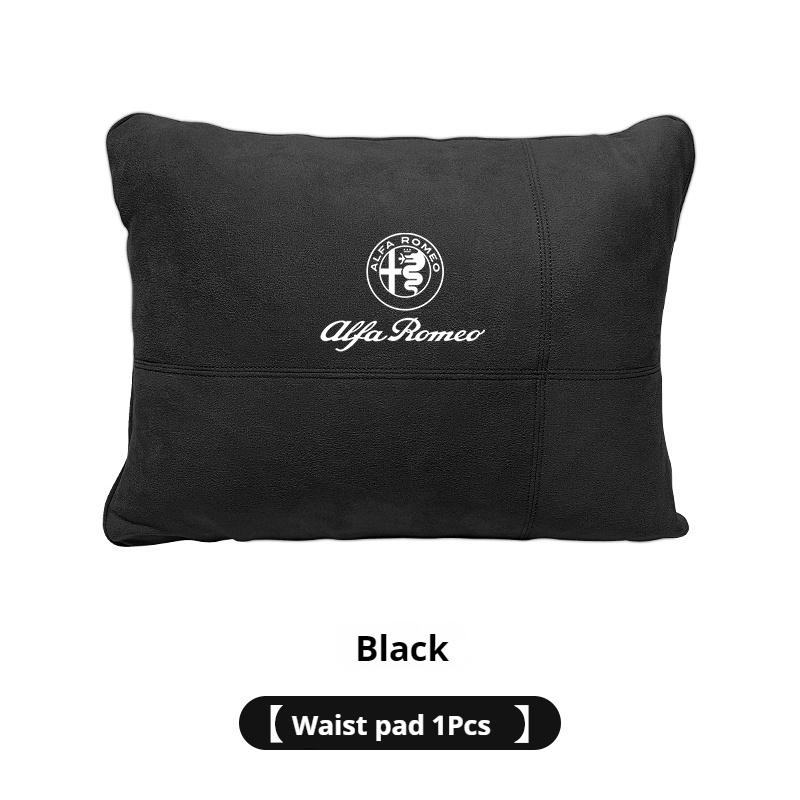 Car Suede Headrest Neck Support Alfa Romeo Giulia Tonale Stelvio Giulietta Mito Milano 147 156 159 166 Seat Waist Cushion Pillow